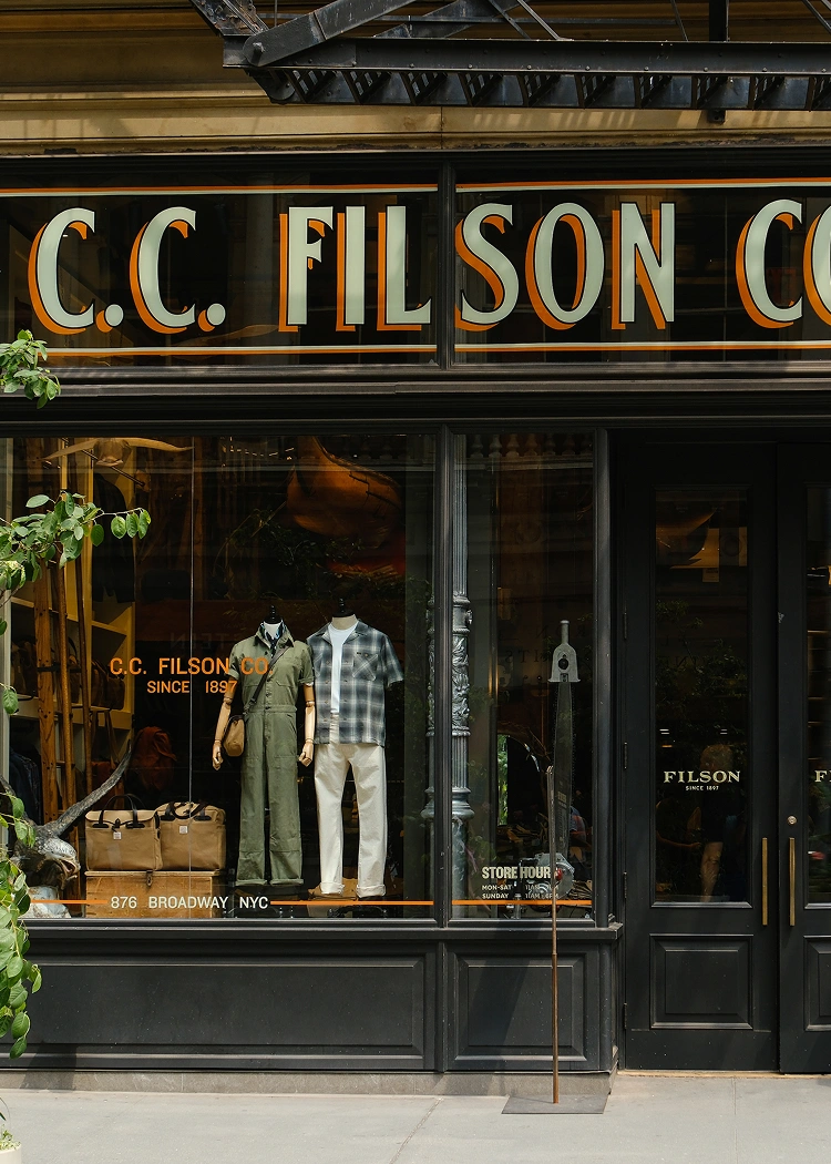 <h3>C.C. Filson Co.</h3>
<h4>Retail</h4>
<p>C.C. Filson Co. stands as a timeless emblem of enduring craftsmanship, where heritage materials and meticulous design come together to create lasting goods built for a lifetime of exploration.</p>